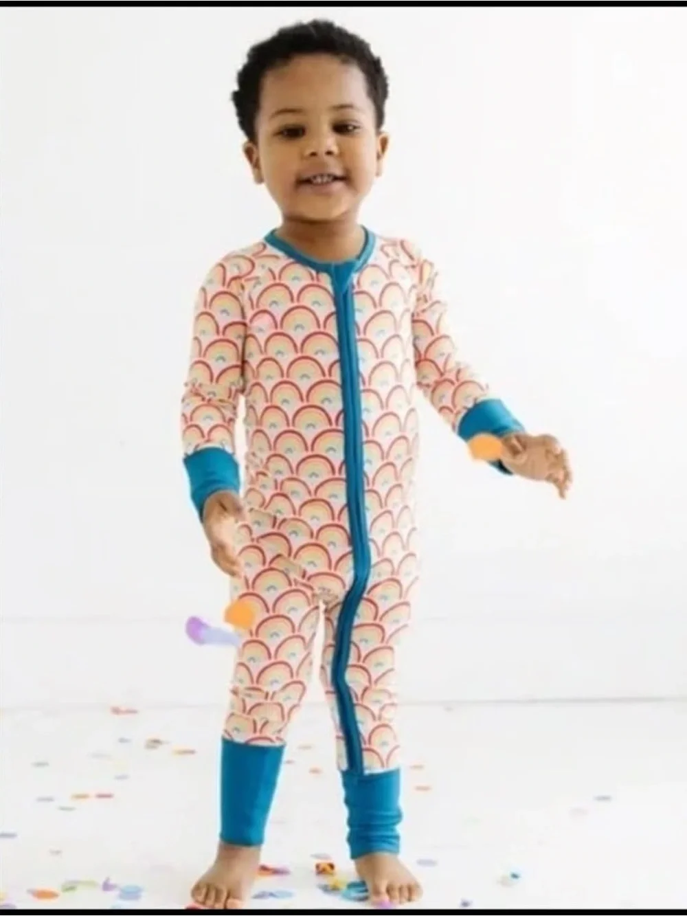 NIB Little Sleepies Primary Rainbows Bamboo Viscose Zippy 🌈 Sz 3T